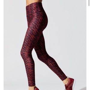Bordeaux cheetah leggings